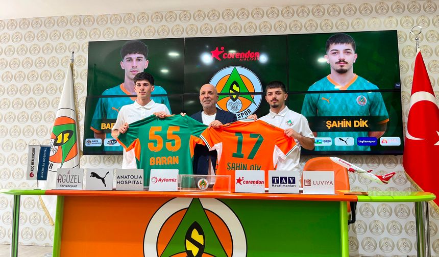 Alanyaspor'dan orta sahaya çifte takviye