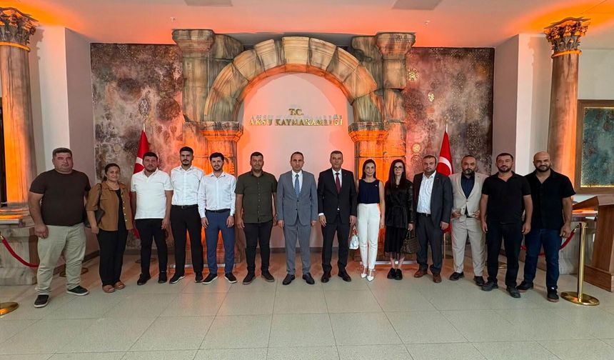 Anahtar Parti heyetinden Aksu ziyareti