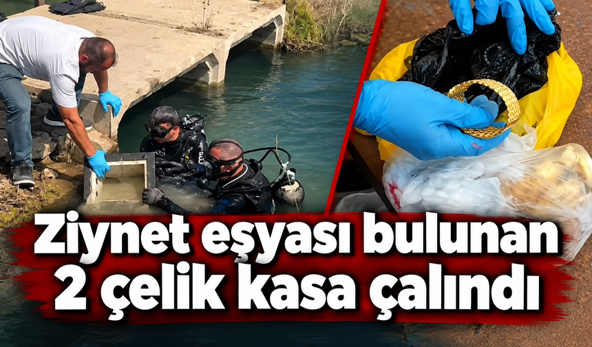 Dereye atılan kasalar da dalgıçlar tarafından çıkartıldı!