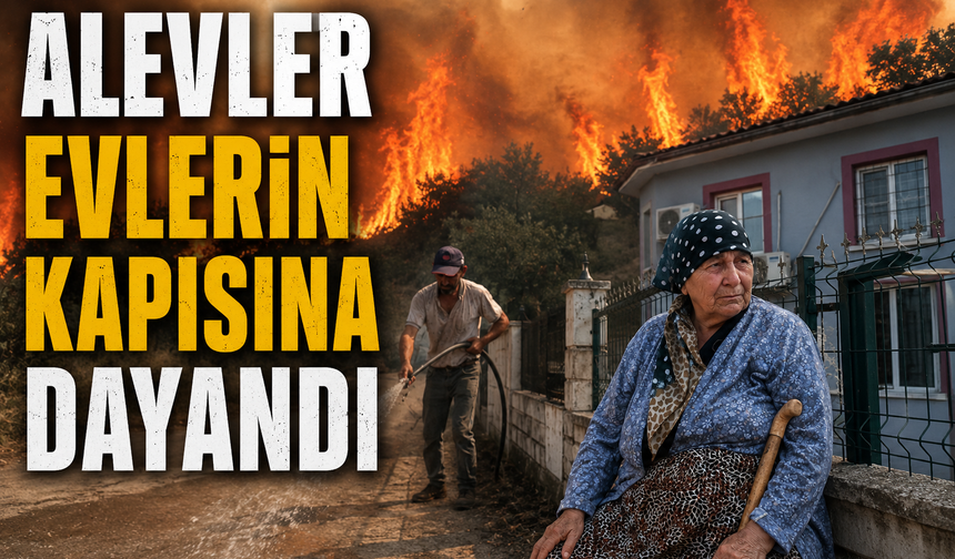 Vatandaşlar hortum ve kovalarla seferber oldu