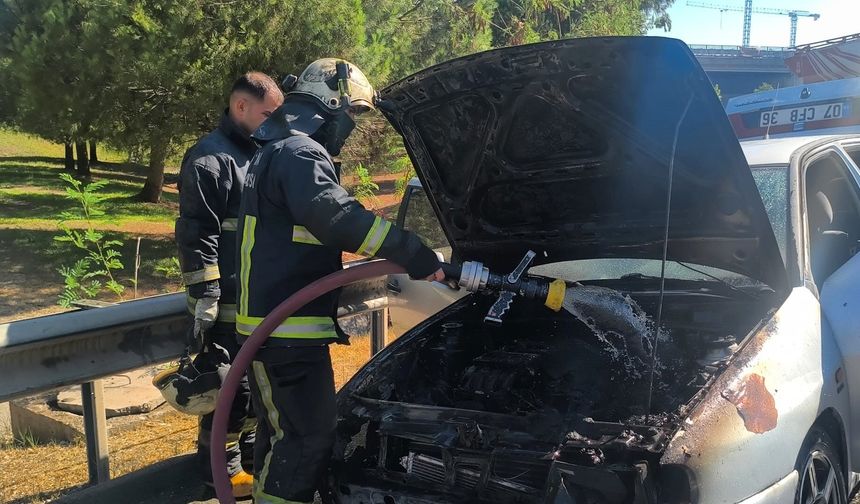 Hastaneden taburcu olduktan dakikalar sonra aracı küle döndü