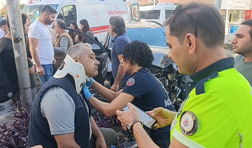 Kırmızı ışık ihlali yapan kamyonet ortalığı savaş alanına çevirdi