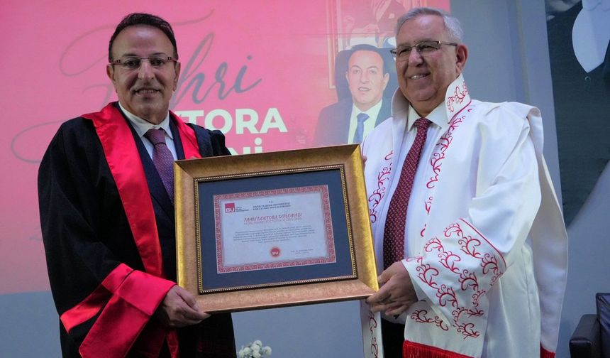 Belek Üniversitesinden Rafet Yılmaz’a fahri doktora unvanı