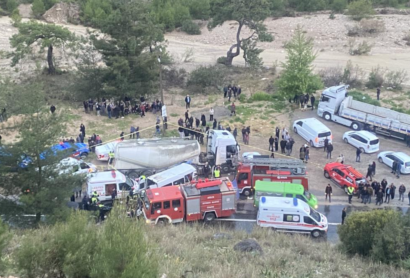 Isparta-Antalya karayolunda feci kaza!