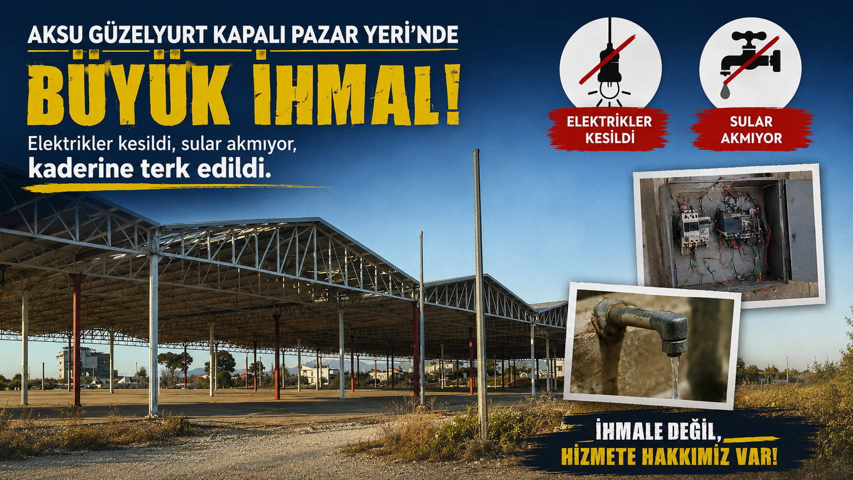 Aksu'da milyonluk proje çürümeye terk edildi!