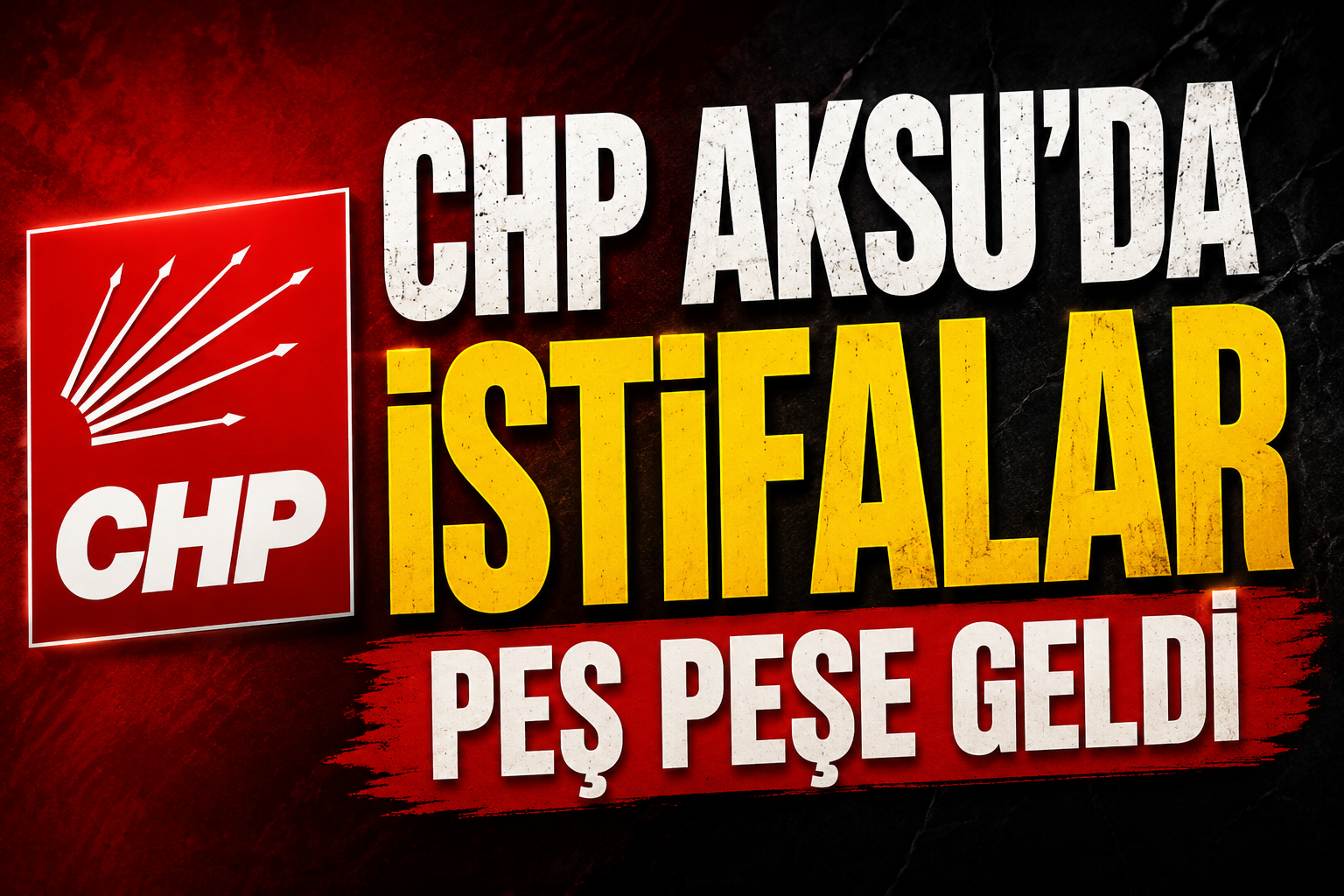 7 meclis üyesi bir başkan istifa etti!
