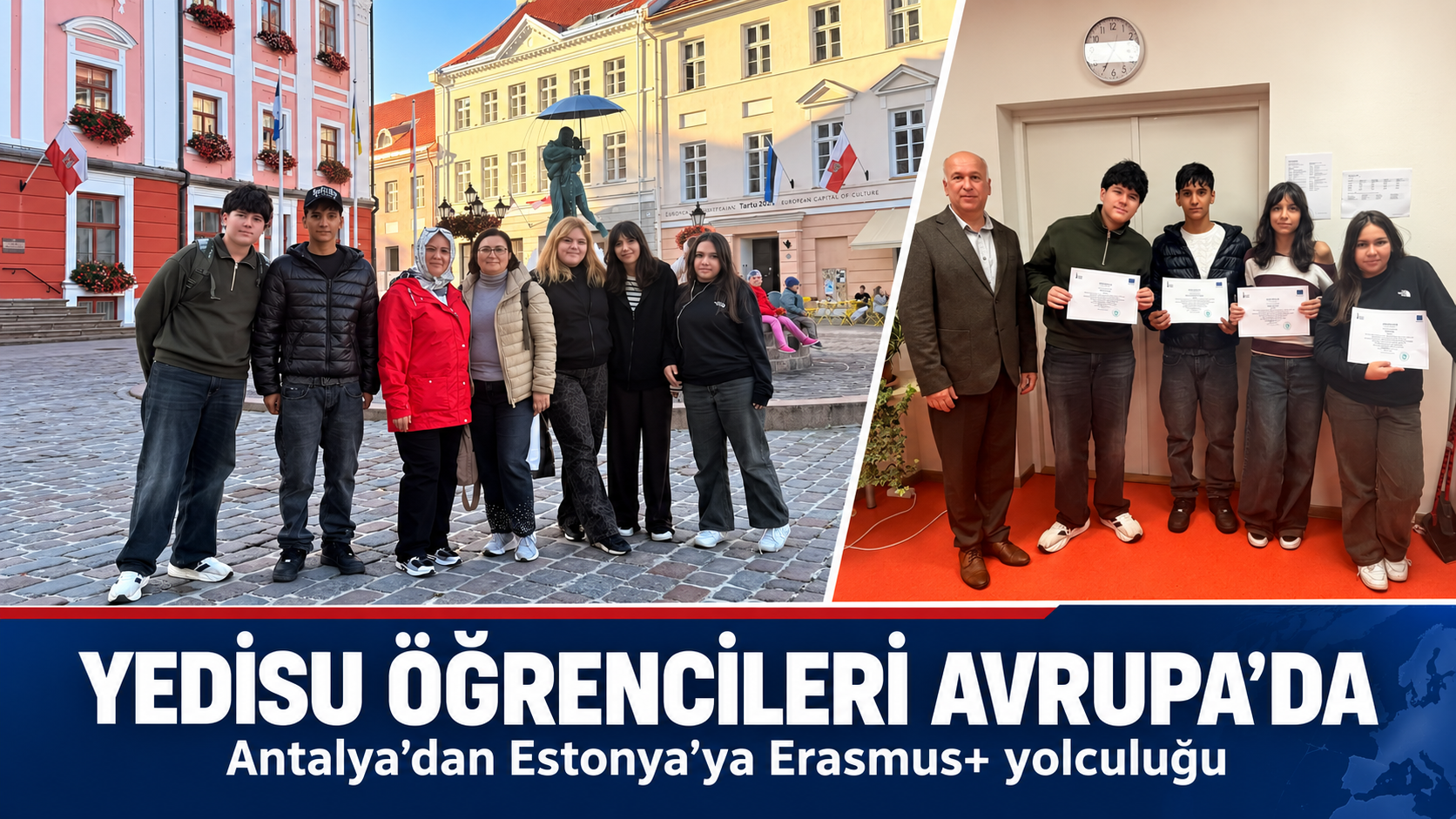 YEDİSU öğrencileri Erasmus+ ile Avrupa’da deneyim kazandı